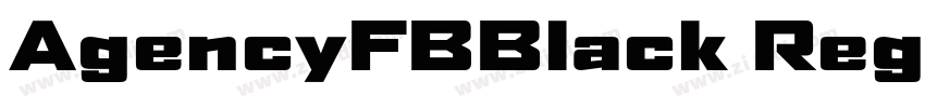 AgencyFBBlack Regula字体转换